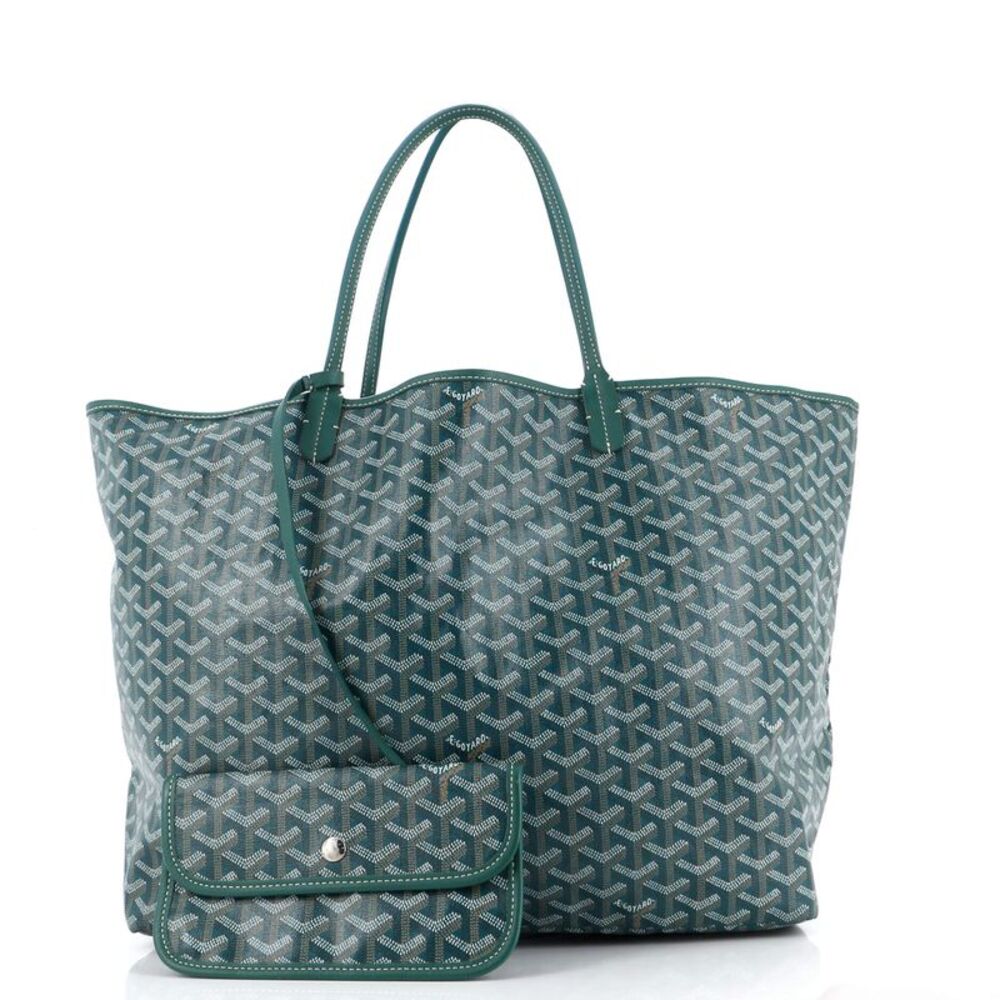 Goyard Saint Louis Tote Coated Canvas GM Green - Picture 2 of 9